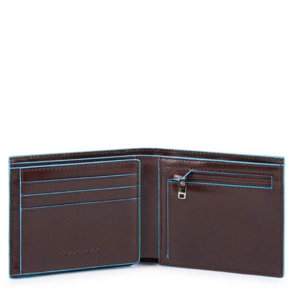 Portafoglio uomo con 2 scomparti per banconote  Blue Square PU5185B2R